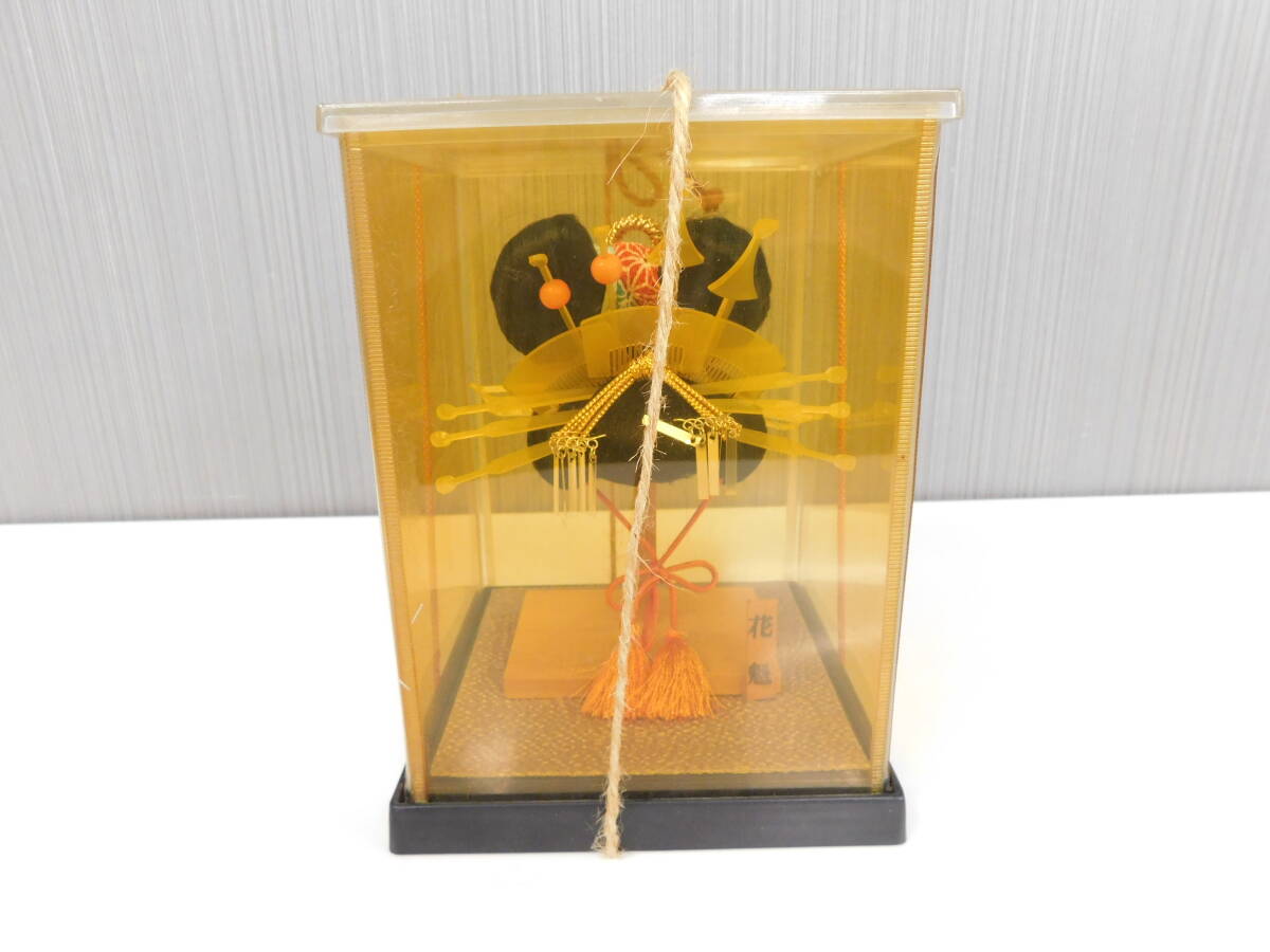 花魁 かむろ 鬘人形 かつら 日本髪 髪飾り 髪結い 日本人形 おいらん 遊女 ミニチュア 和風 小物 ケース入り 保管品 激安1円スタート