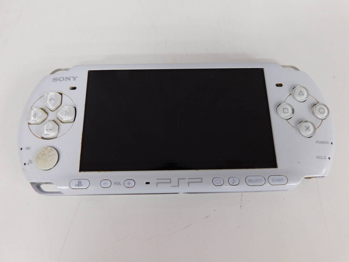 PSP-3000 ホワイト PSP SONY 本体のみ バッテリー無 ジャンク 現状品 激安1円スタート