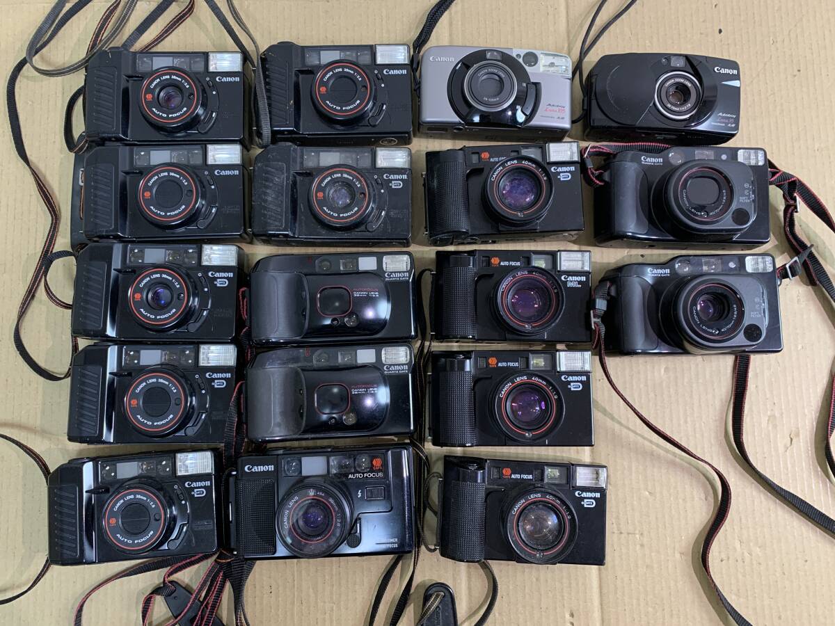 【18個】Canon Autoboy 2/3/Luna/AF35ML/TELE /コンパクトカメラ 動作未確認 現状品 まとめて ジャンク セット まとめ (64)