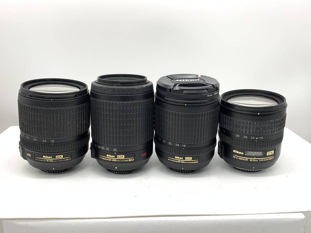 Nikon AF-S NIKKOR 55-200mm/18-135mm/18-70mm/18-105mm/レンズ 動作未確認 現状品 まとめて ジャンク セット まとめ (39)
