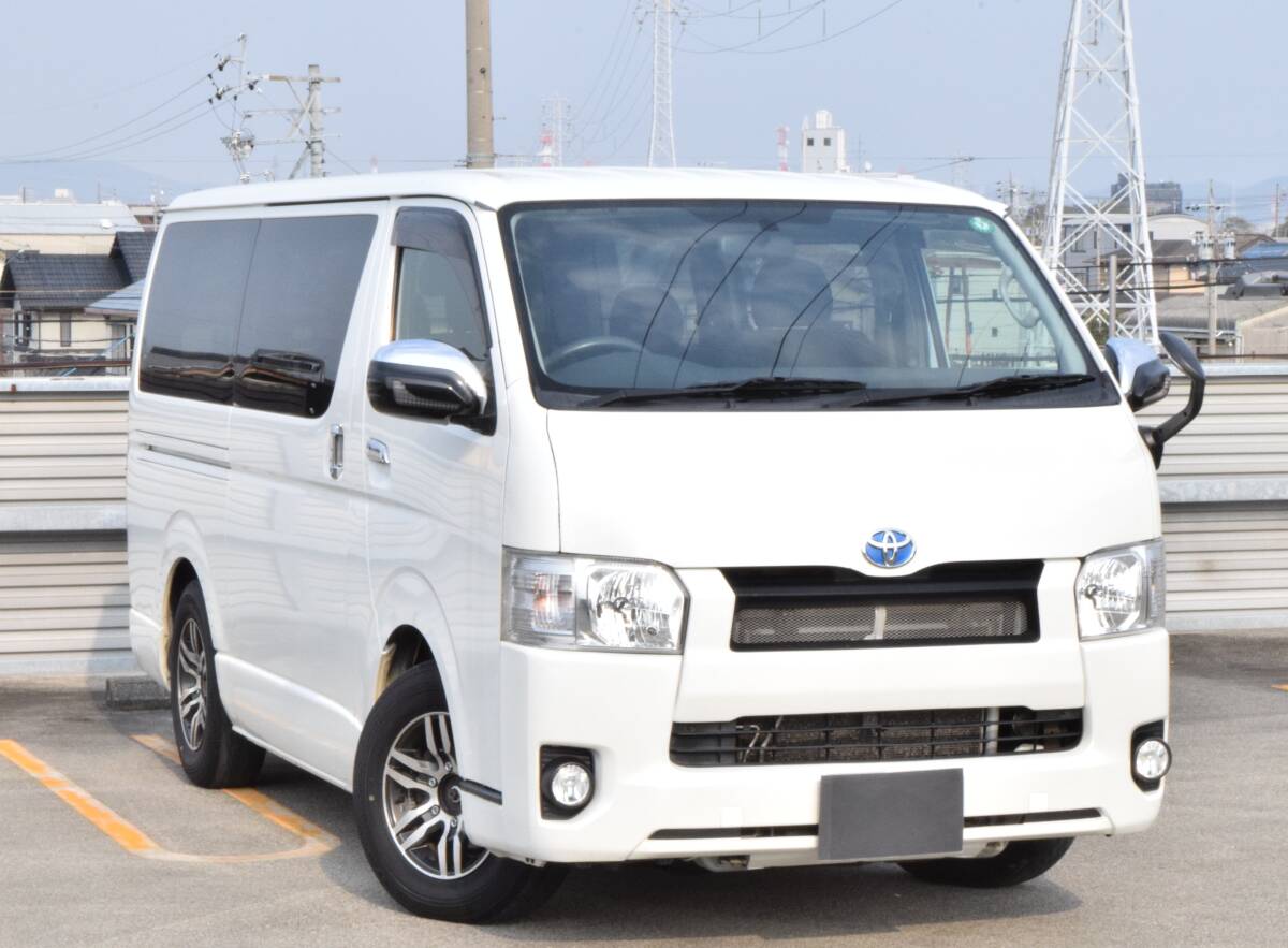  諸費用無し　☆無事故 ☆H27年式 四型☆ディーゼルターボ 4WD☆ロングスーパーGL☆スマートキー☆純正ナビ/Bモニター☆車検有