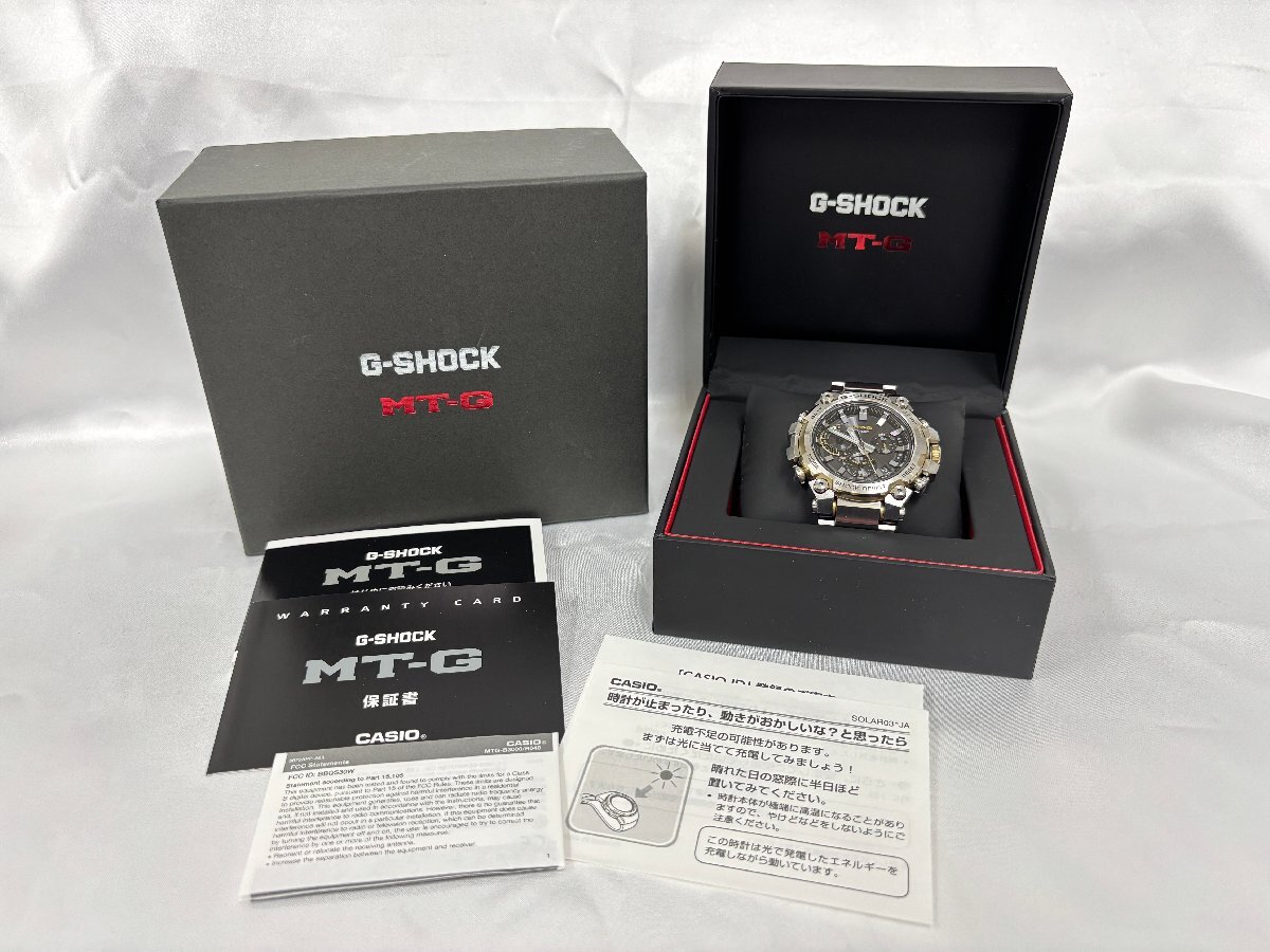 CASIO カシオ G-SHOCK ジーショック MT-G エムティージー MTG-B3000D-1A9JF ソーラー電波 中古 稼働品 1円スタート
