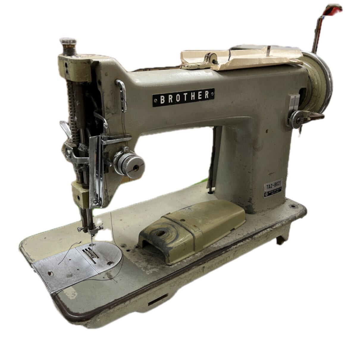 岸170 BROTHER 工業用ミシン TA2-B621 ブラザー アンティーク 昭和レトロ ミシン ハンドクラフト 
