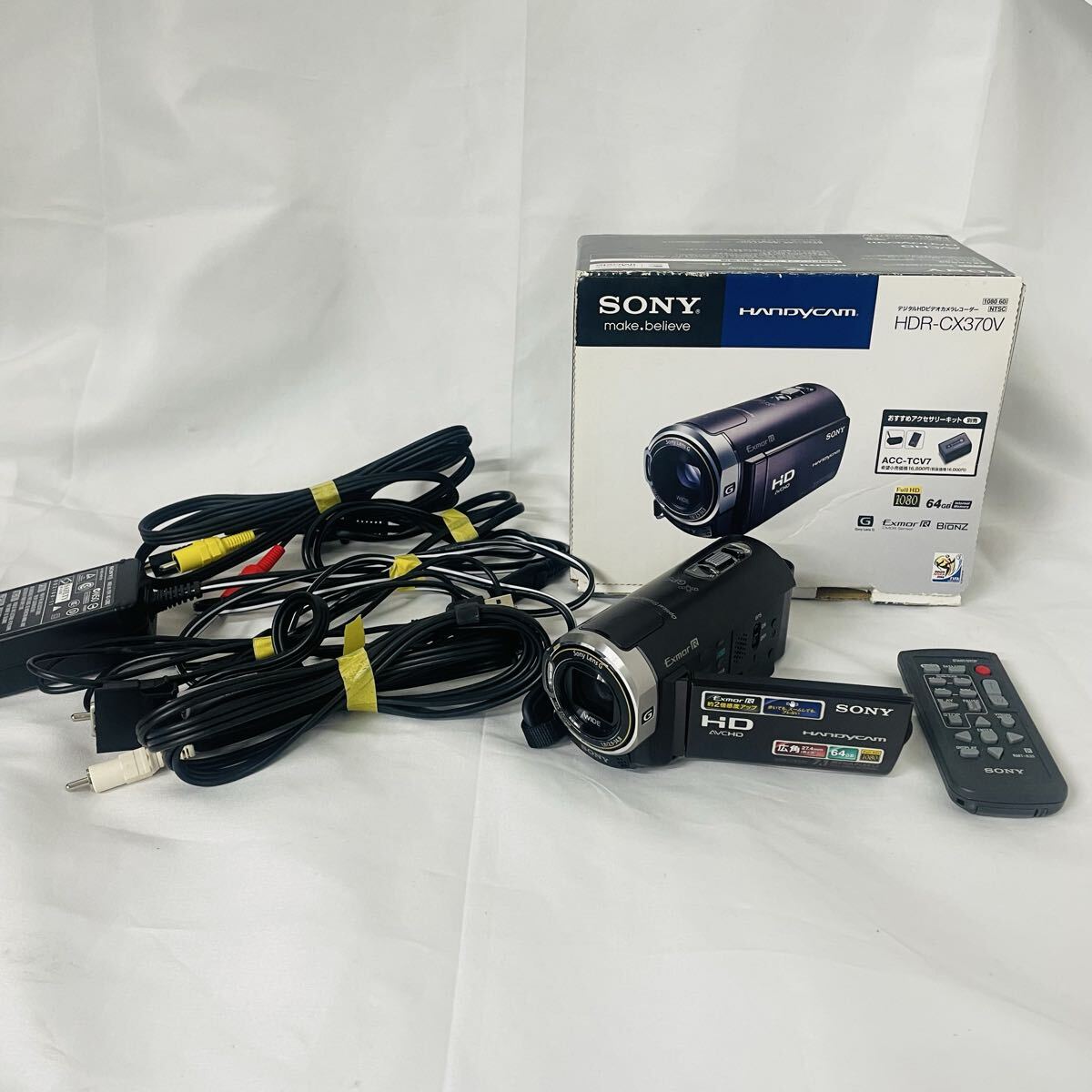 岸170 ソニー ハンディカム SONY HANDYCAM デジタルHDビデオカメラ ビデオカメラ HDR-CX370V 通電確認済み
