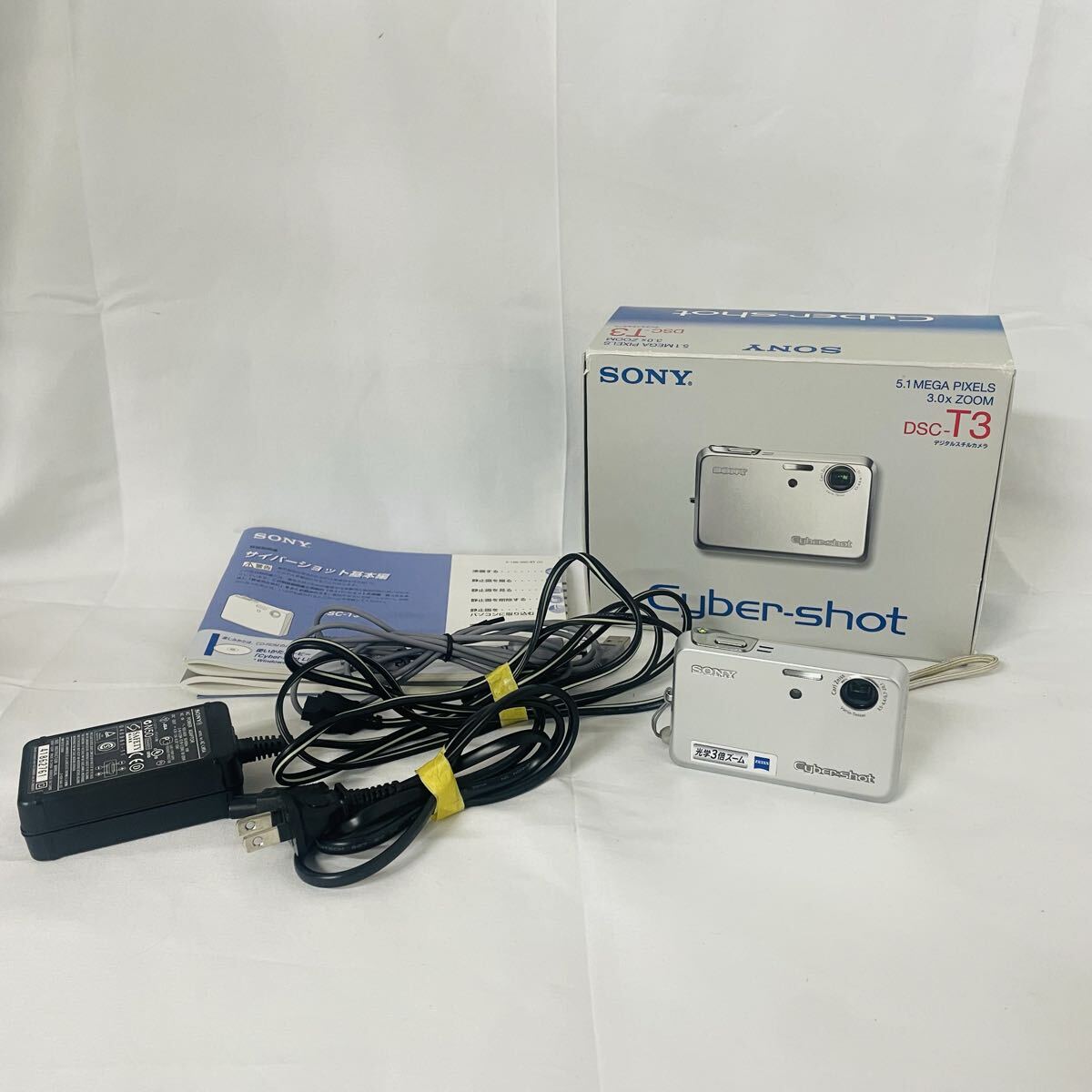 岸170 SONY ソニー サイバーショット Cyber-Shot コンパクトデジタルカメラ デジタルカメラ デジカメ シルバー DSC-T3 