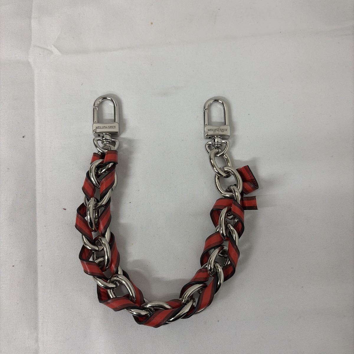 松961 LOUIS VUITTON チェーン ストラップ　現状品 ルイヴィトン シルバー ロゴ刻印