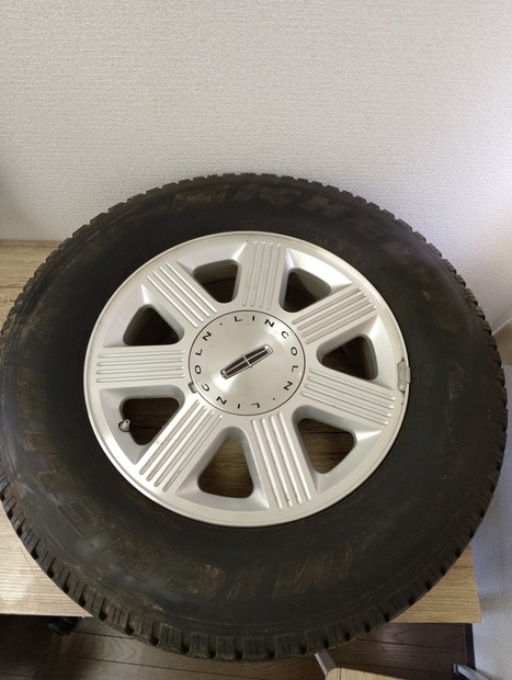 管N0329006　四本セット リンカーン ナビゲーター 18インチ7.5J +44 純正ホイール タイヤ ミシュラン P255/70 R18