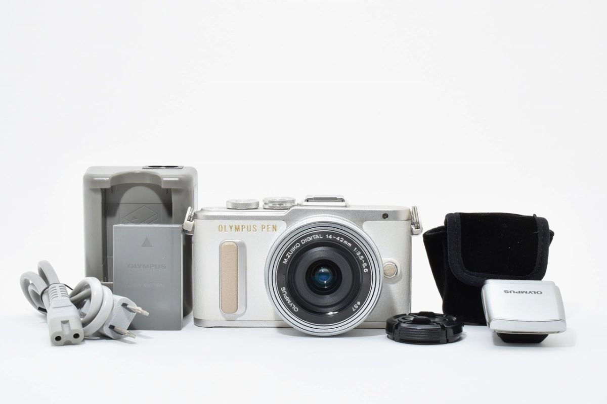[美品] Olympus オリンパス PEN E-PL8 + 14-42mm レンズ #2801298