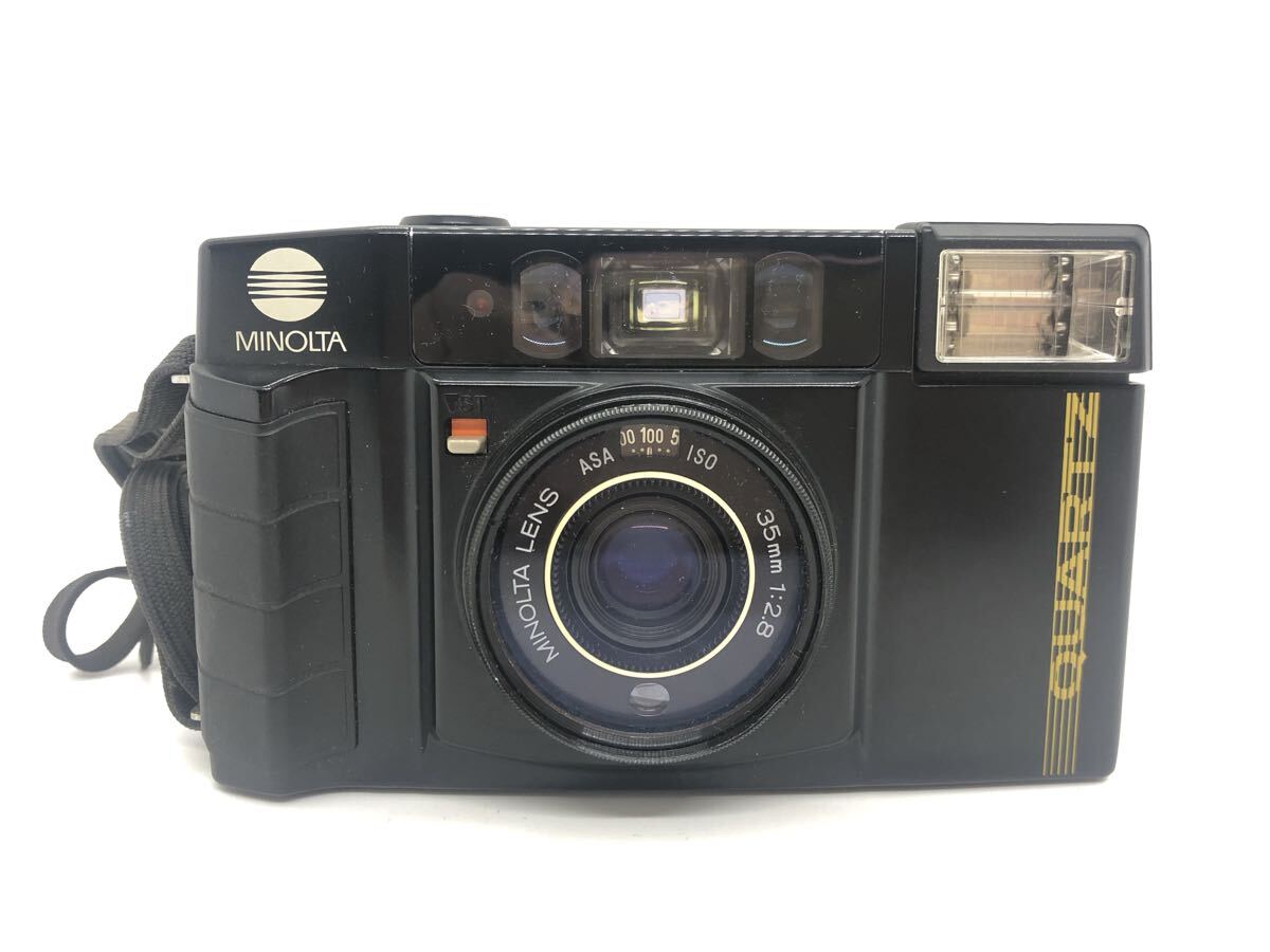三164 MINOLTA AF-S QUARTZ DATE 35mm f:2.8 ミノルタ フィルムカメラ コンパクトフィルムカメラ　ジャンク品　通電動作未確認(T)