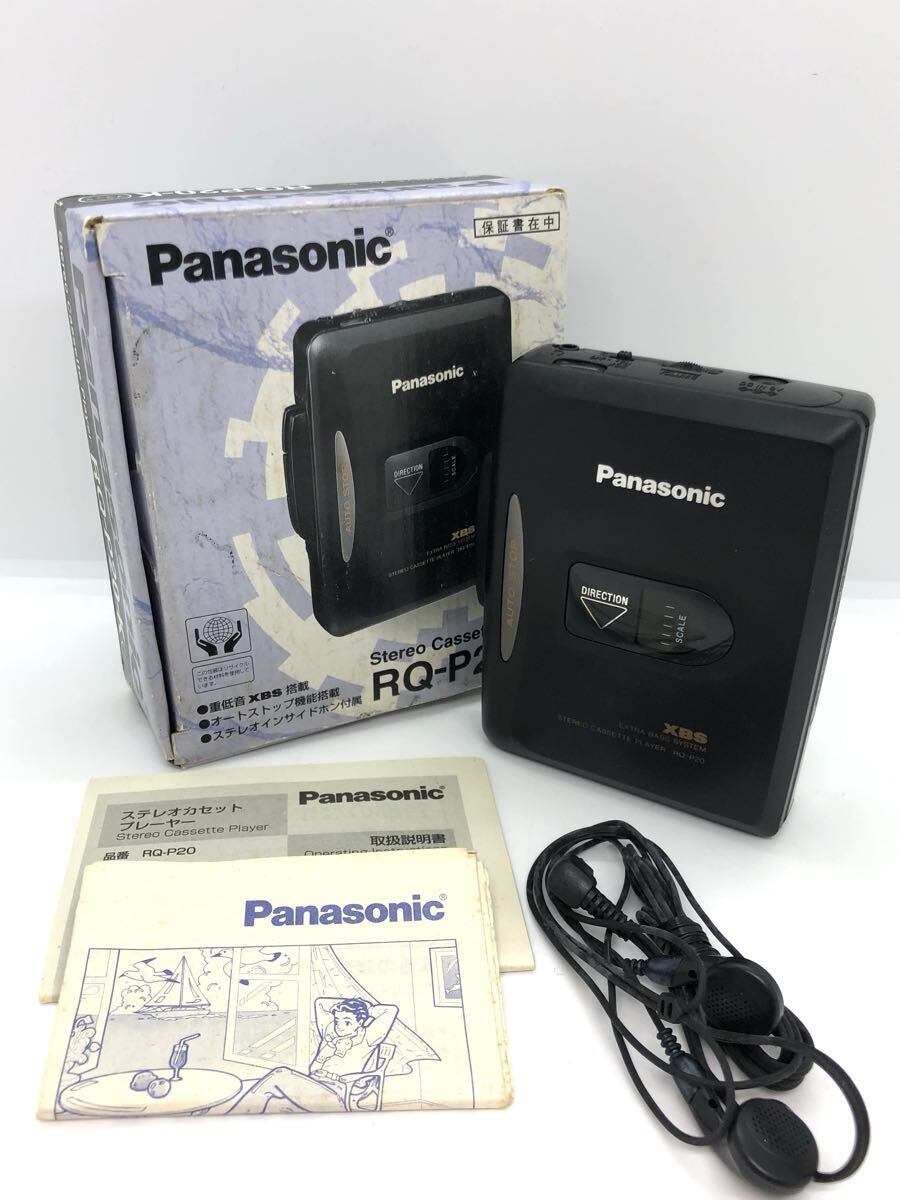 十二75 Panasonic パナソニック XBS RQ-P20-K ポータブルカセットプレーヤー ジャンク (N)