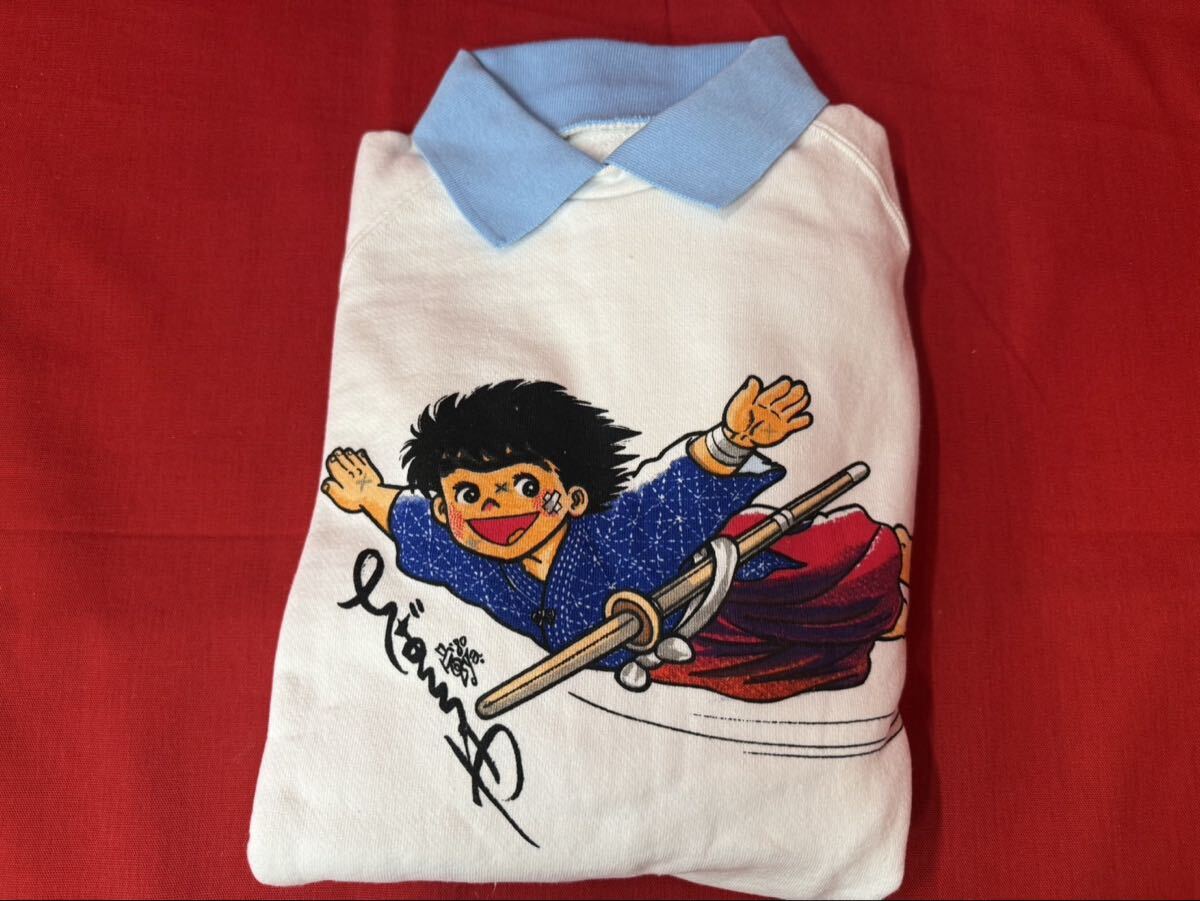 FA027 ちばてつや おれは鉄兵 上杉鉄兵 トレーナー 昭和 レトロ イラスト