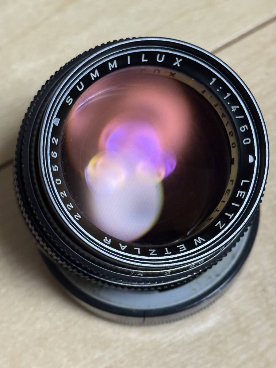 極希少品　leica ライカ ズミルックス summilux M 50mm F1.4 E43 ブブラックペイント　1966年製222万台 black paint OH 済み