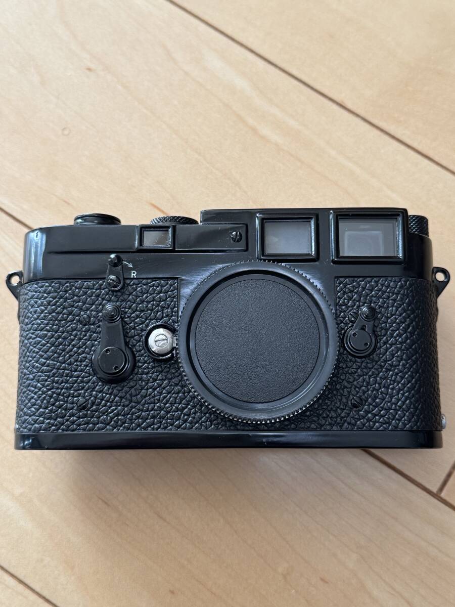 希少品 ビッグネーム ライカ leica M3 2回巻き ブラックペイント black paint Canada製 OH済　保証付