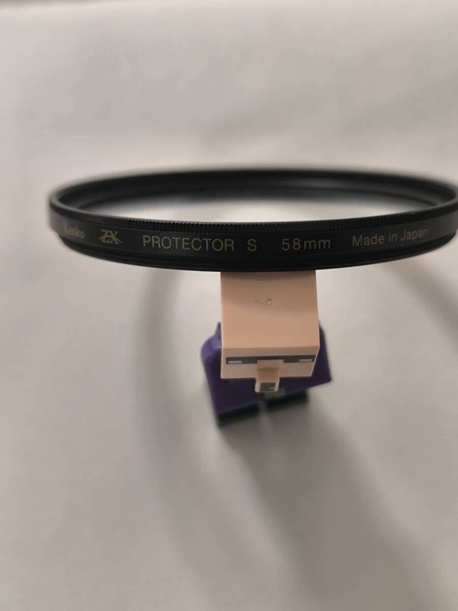 Kenko ケンコー レンズフィルター ZX 58mm slim プロテクター 日本製 保護フィルター　面反射0.3%以下　撥水・撥油コート