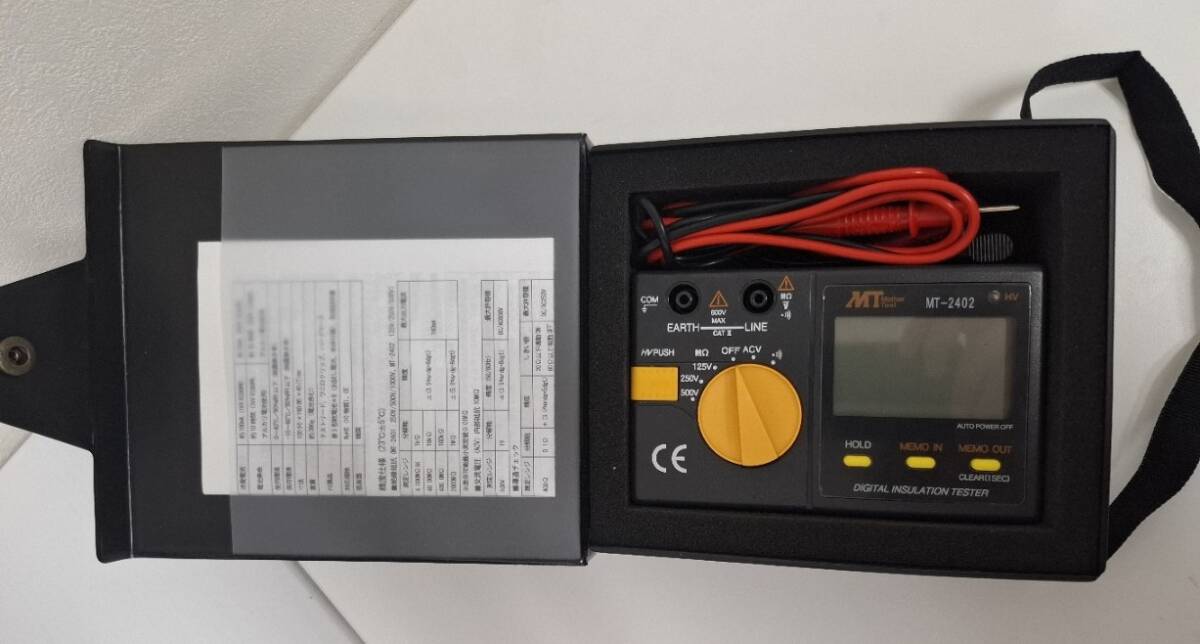 【超貴重/未使用/撮影用に開封1回のみ】Mother Tool マザーツール Digital Insulation Tester デジタル絶縁抵抗計 MT-2402 テスター 計測器