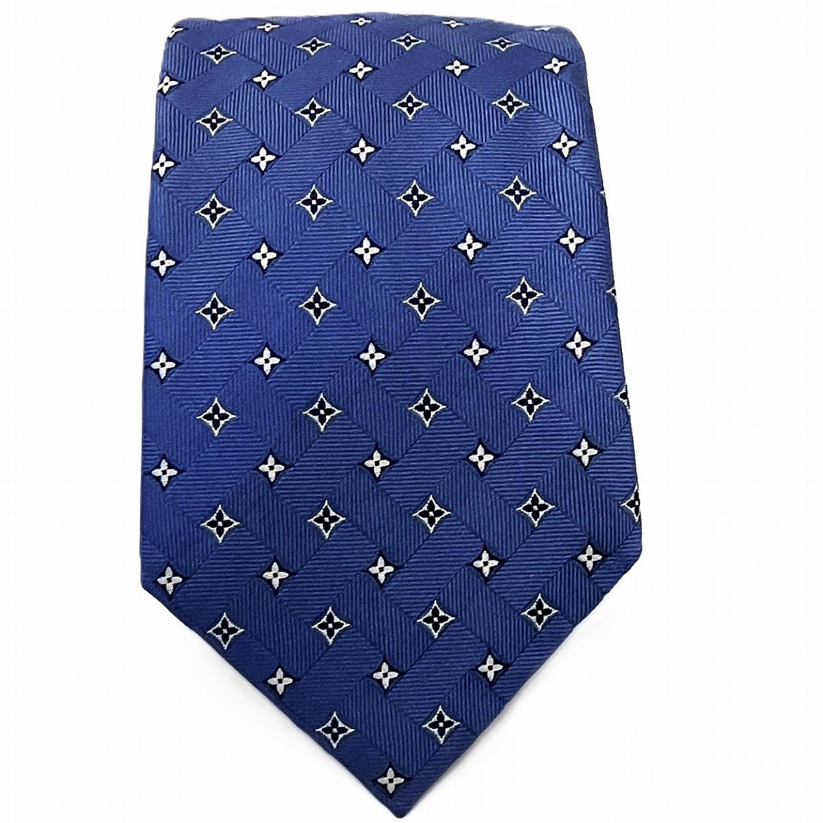 ルイ・ヴィトン LOUIS VUITTON ネクタイ モノグラム シルク 中古☆0307