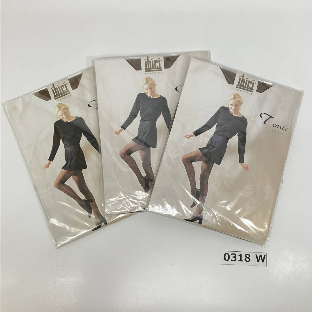 (志)【新品/送料無料】Ibici/イビチ Tonic30Den ストッキング 3点セット 3足分 イタリア製 サイズ3 Col:ARGILE ベージュ パンスト(I)0318W