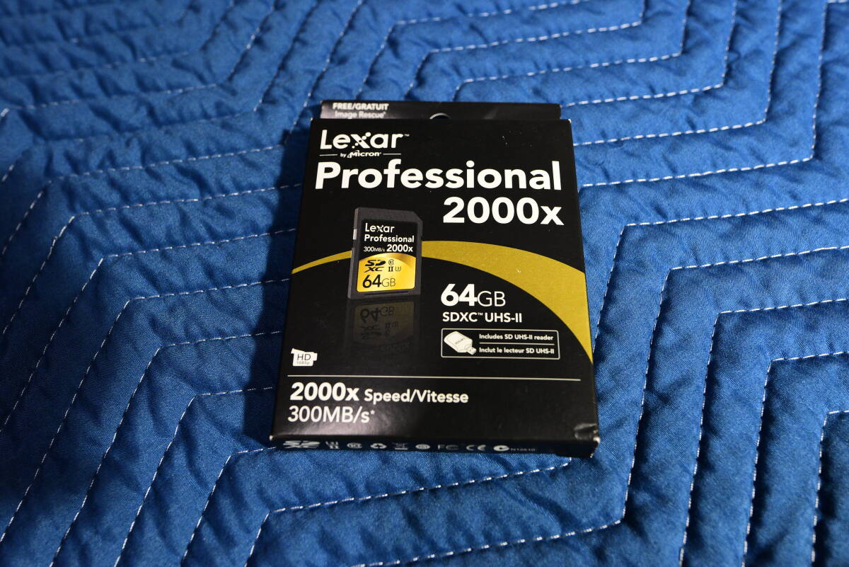 Lexar レキサー UHS-II SDXCカード 64GB 300MB/s 2000x Silicon Motion SM2704 コントローラ Micron 20nm SLCチップ採用品