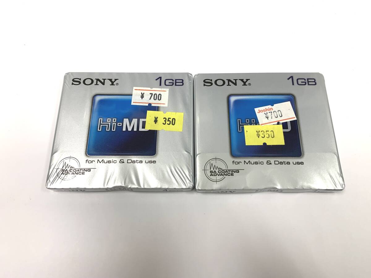 ♪♪83697-1 【未使用 未開封】 SONY ソニー MD ミニディスク HMD1GA Hi-MD 1GB 2点 セット まとめ 記録媒体♪♪