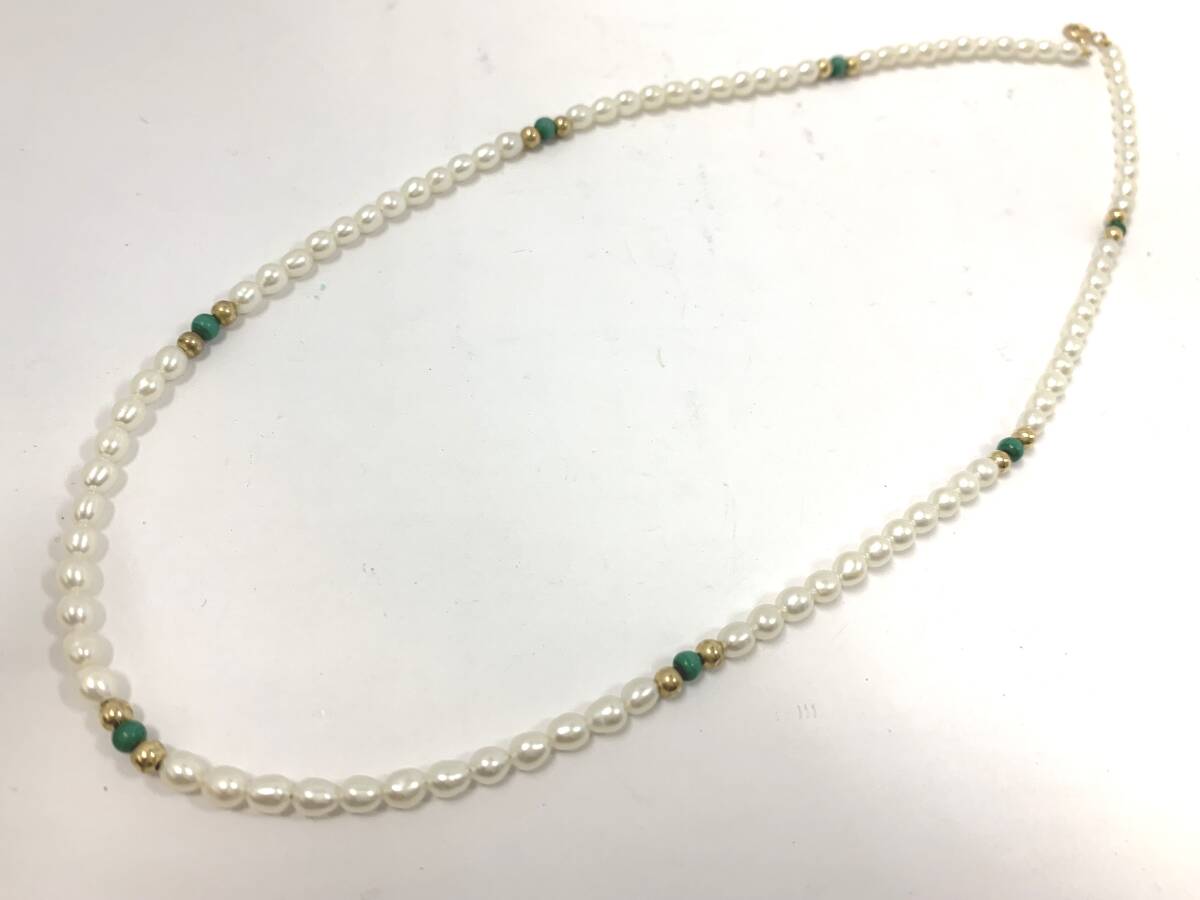 ♪♪83244 14K 留め具 ベビーパール 真珠 ネックレス アクセサリー ♪♪