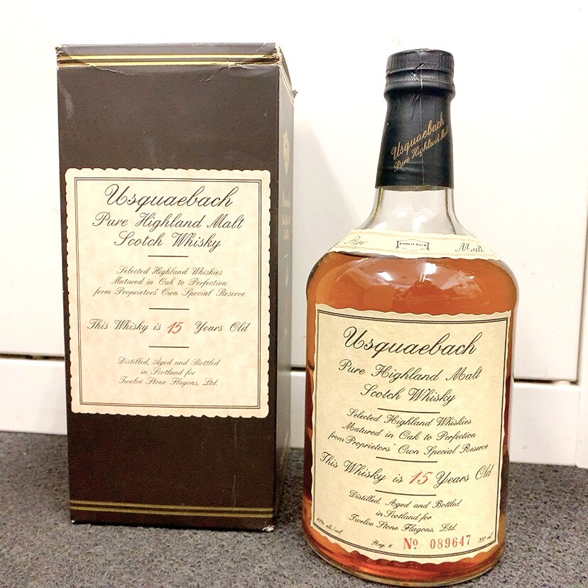 ・82914 【未開栓】USQUAEBACH ウシュクベ 15年 ピュアモルト スコッチウイスキー 箱付 700ml 43% 