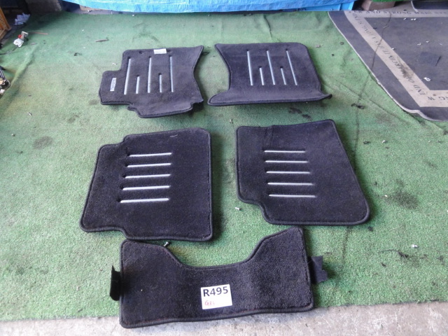 R495 スバル GRF インプレッサ WRX/STI 純正 フロアマット 5点セット 一台分 ロゴ入り /GVF GRB GVB ※汚れ
