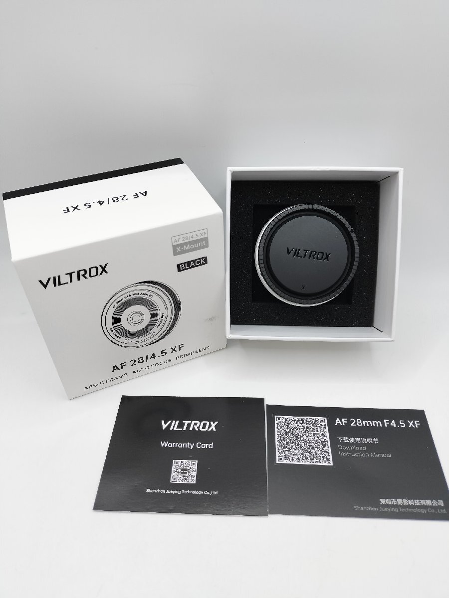 VILTROX AF 28mm F4.5 XF 超薄型 レンズ 富士フィルム フルフレーム, 28mm f/4.5 Xマウント用 現状品 J1975