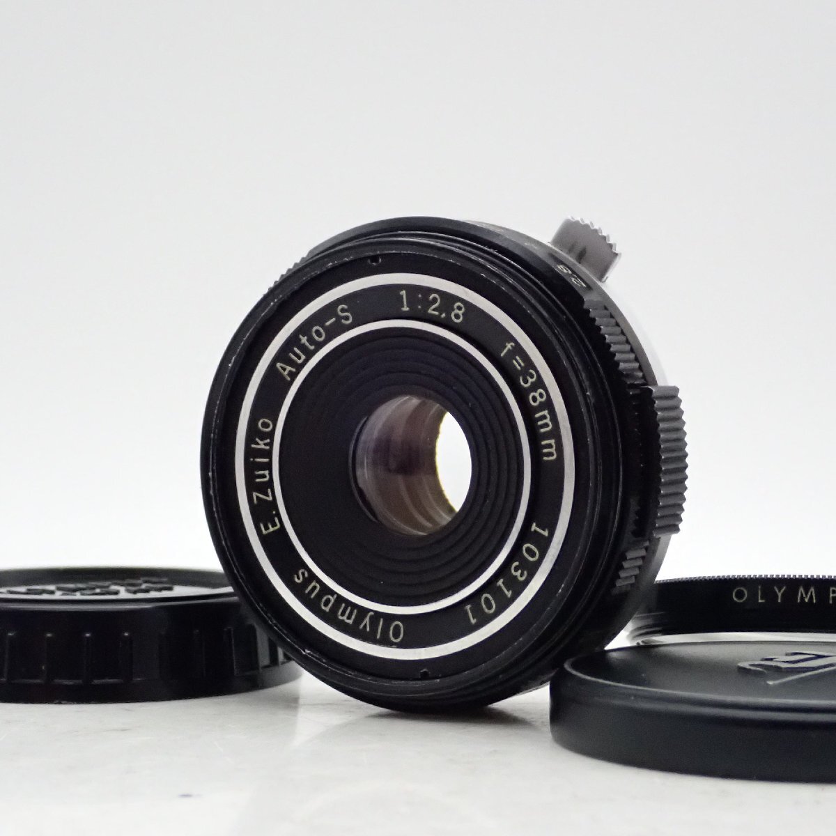 整備済 OLYMPUS E.Zuiko Auto-S 38mm f2.8 Penマウント用 標準 単焦点 パンケーキ マニュアル オールドレンズ