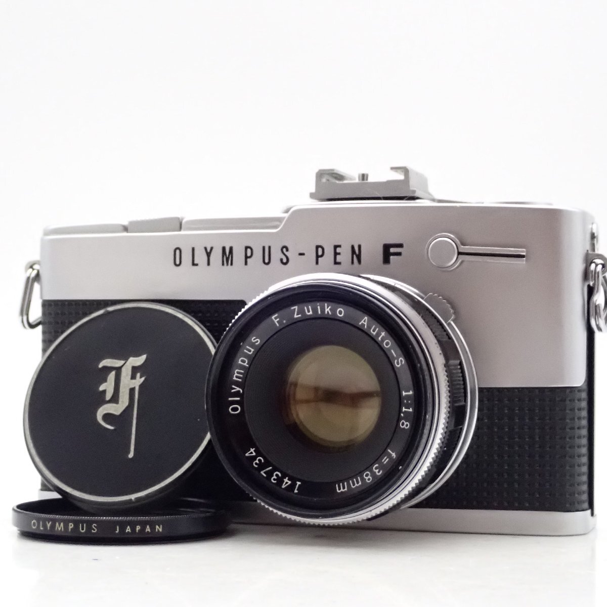 整備済 OLYMPUS PEN-FV 一眼レフイルムカメラ ハーフフレイム 130773 F.ZUIKO Auto-S 38mm f1.8 標準 単焦点 マニュアル オールドレンズ