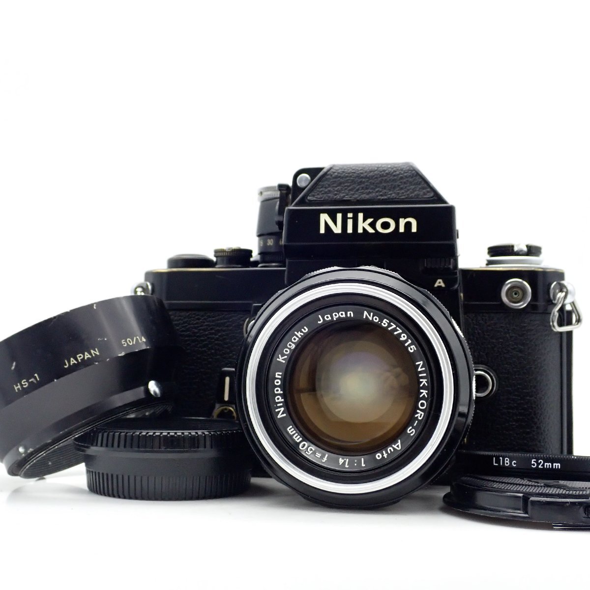 整備済 Nikon F2 フォトミックA DP-11 ブラック 一眼レフフィルムカメラ Nippon Kogaku Ai改 Nikkor-S Auto 50mm f1.4 標準 単焦点レンズ