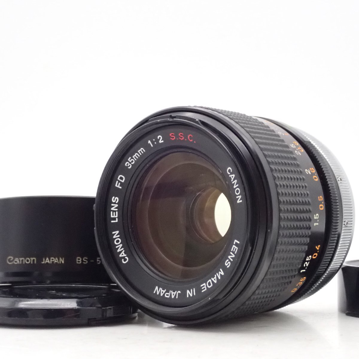 整備済 Canon FD 35mm f2 S.S.C. SSC 凹み 最大絞り16 広角 単焦点 プライム マニュアル オールドレンズ