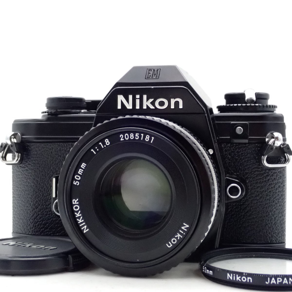 整備済 Nikon EM リトルニコン 一眼レフフィルムカメラ Ais Ai-s Nikkor 50mm f1.8 標準 単焦点 パンケーキ マニュアル オールドレンズ