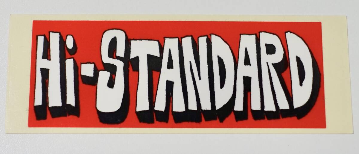 希少 90's 当時物 VINTAGE 非売品 Hi-STANDARD ハイスタンダード ロゴ ステッカー 赤 Ken Yokoyama 横山健 NAMBA69 難波章浩 sticker PUNK