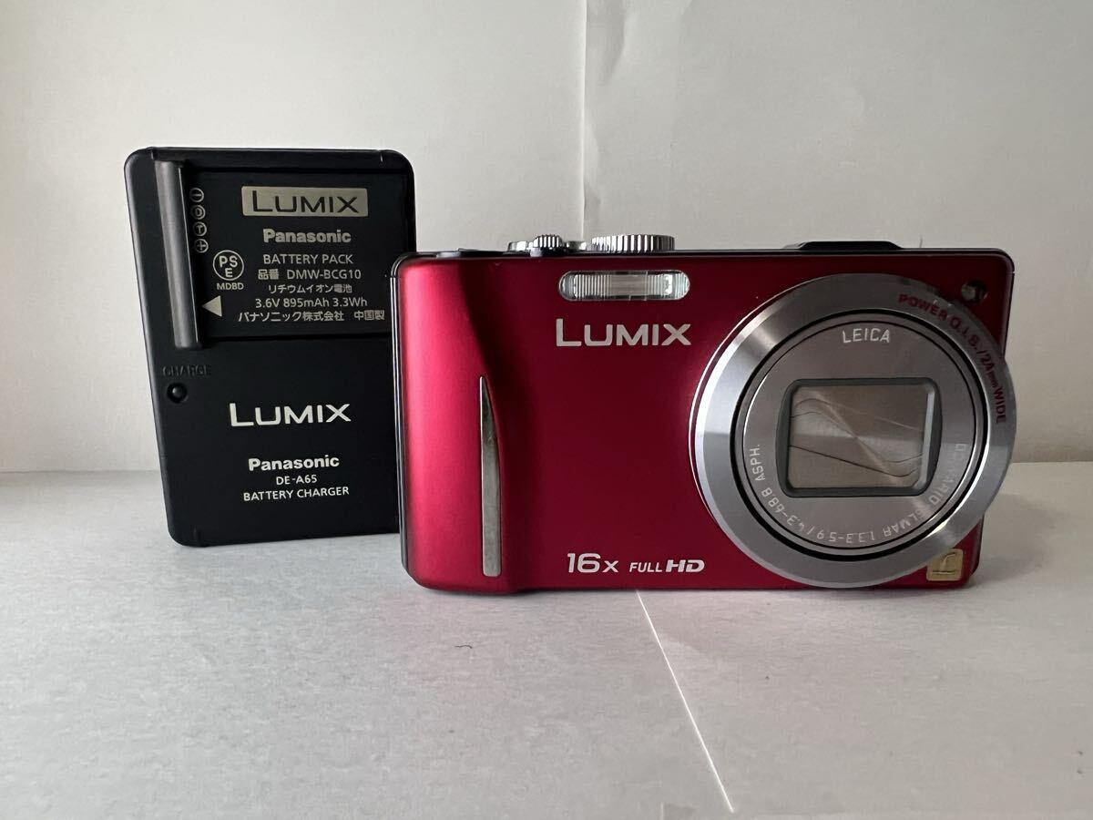 ★極上品★ Panasonic パナソニック LUMIX DMC-TZ20 Red ★動作確認済み #0157 #55