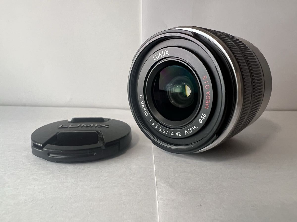 ★極上品★ Panasonic パナソニック LUMIX G VARIO 14-42mm F3.5-5.6 II ASPH. MEGA O.I.S. H-FS1442A シルバー ★動作確認済み #0162 #68