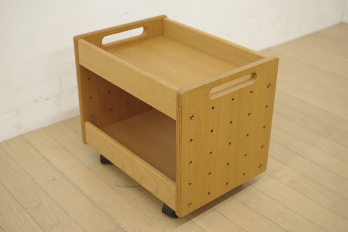 モデルルーム展示品 Formio フォルミオ サイドワゴン 子供部屋 書斎 北欧 モダン ナチュラル 木製棚
