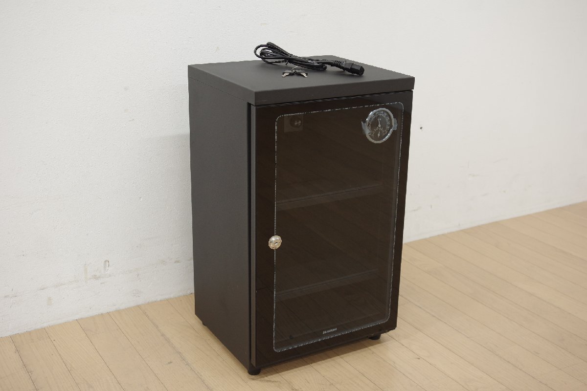 ハクバ HUKUBA 防湿庫 E-ドライボックス KED-60 カメラ保管庫 電子式 レンズ カメラ 収納 鍵付き 動作確認済 中古