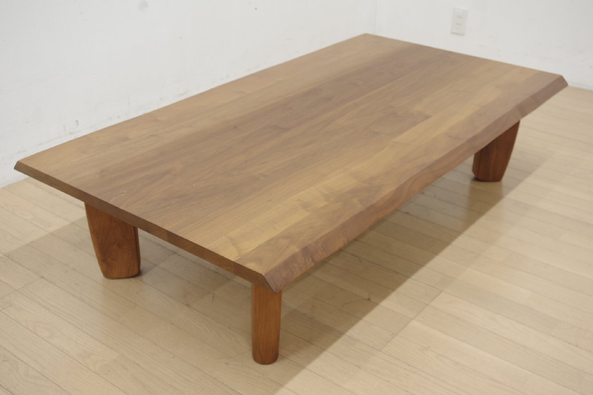 展示品 柏木工 ZEN LOW TABLE 膳テーブル センターテーブル ウォールナット無垢 座卓 幅150cm シンプル 和モダン リビング