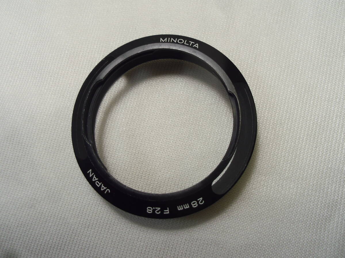 K48◇MINOLTA ミノルタ◇メタルフード◇M-ROKKOR 28mm F2.8◇LEITZ CLE LEICA◇Metal Hood ロッコール◇
