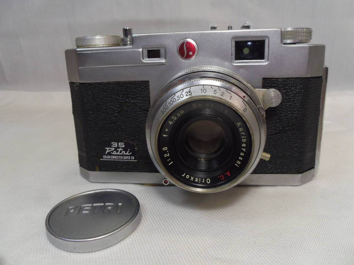 K39◇ペトリ PETRI 35◇KURIBAYASHI◇45mm F2.8◇レンジファインダー フィルムカメラ◇送料680円◇
