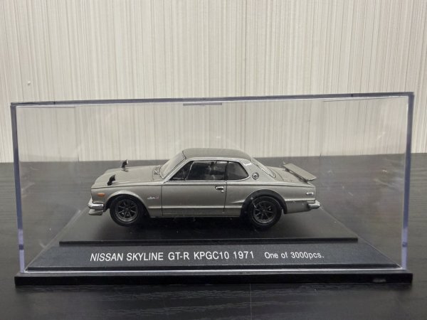 A3　EBBRO　エブロ　NISSAN SKYLINE GT-R KPGC10 1971 One of 3000pcs　日産　スカイライン　ミニカー　ケース付き　現状品