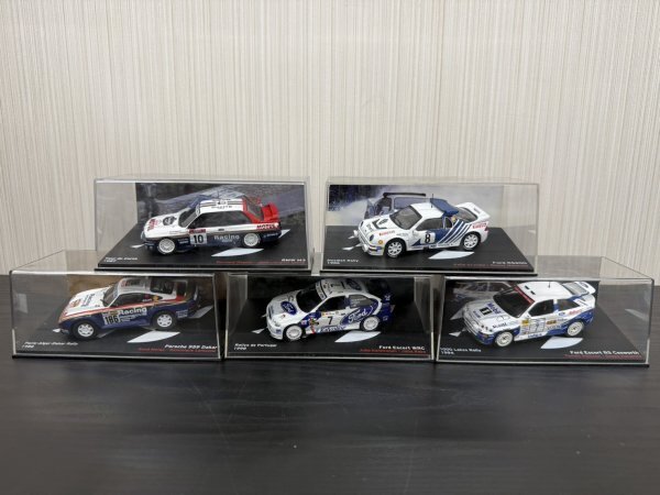 ラリーカーコレクション　5点　ディアゴスティーニ　DeAGOSTINI　Ford　フォード　RS WRC RS200　BMW M3　ポルシェ 959 Dakar　ミニカー 等