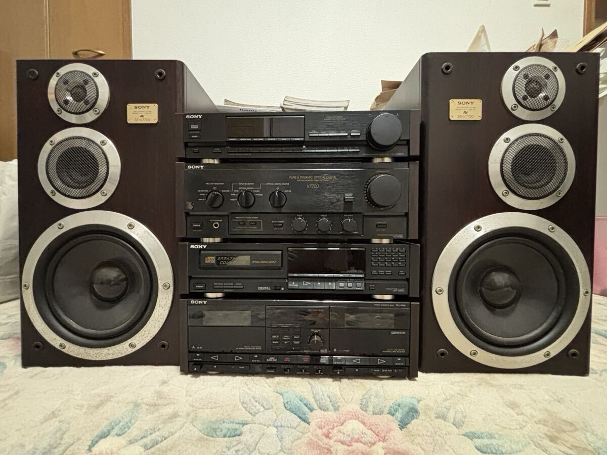 SONY システムコンポE.E Liberty V7700(TA-V7700,SS-V7700,CDP-V9900,ST-V9900FM,TC-V7000)