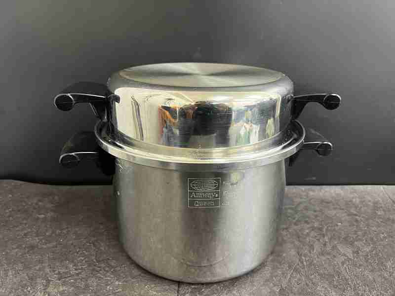 CT13552　AmwayQueen　両手鍋　USA製　約21CM