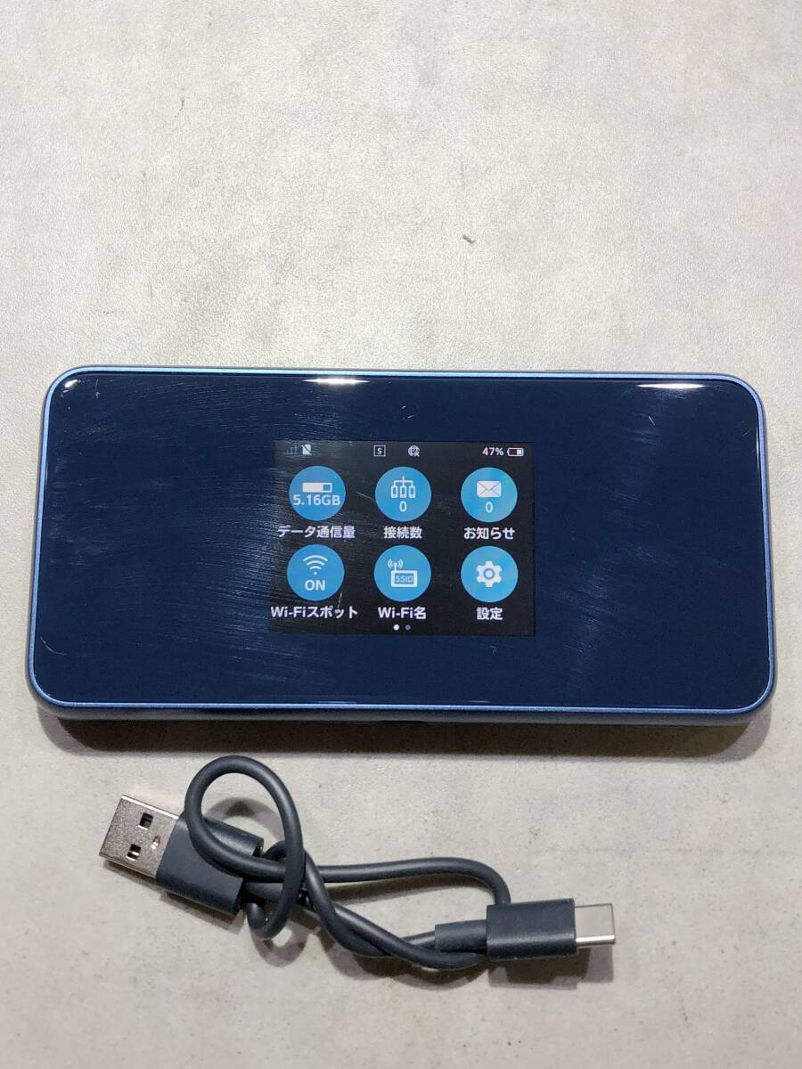 SA1072　Pocket wifi 5G A102ZT ネイビー 判定 〇
