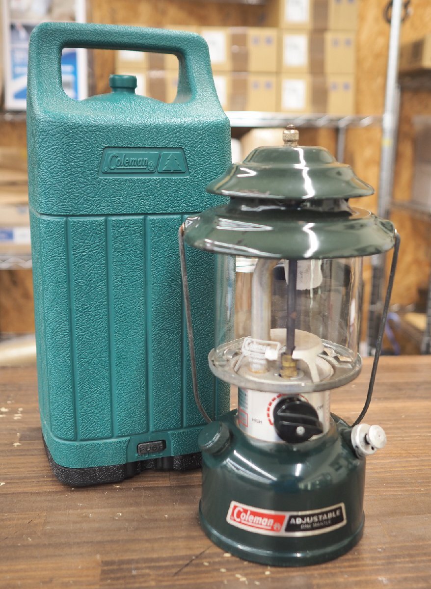 ポンプ不良 点灯動作未確認 Coleman コールマン ワンマントルランタン 286 288 旧ロゴ 91年製 現状品 ガソリンランタン