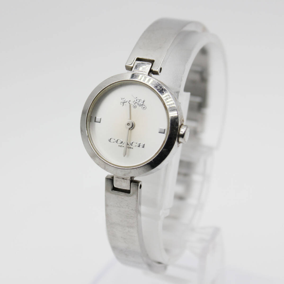 W260314-49 COACH コーチ CA.92.7.14.0942 レディース腕時計 クォーツ 稼働品 2針 アナログ シルバー