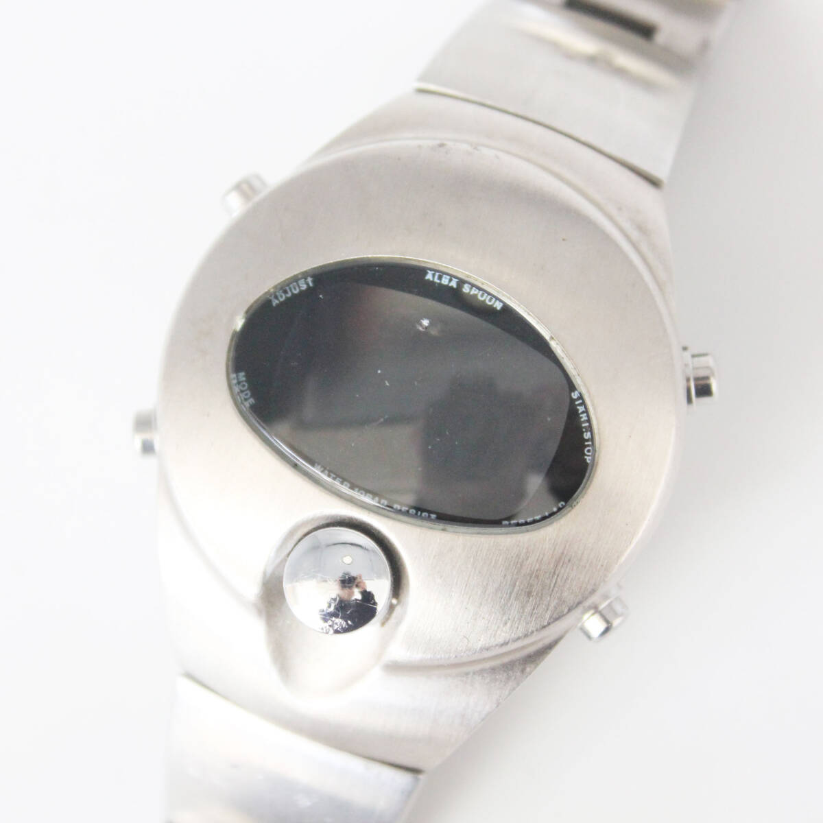 W260319-47 SEIKO ALBA SPOON セイコー アルバ W620-4160 メンズ腕時計 クォーツ ジャンク デジタル シルバー