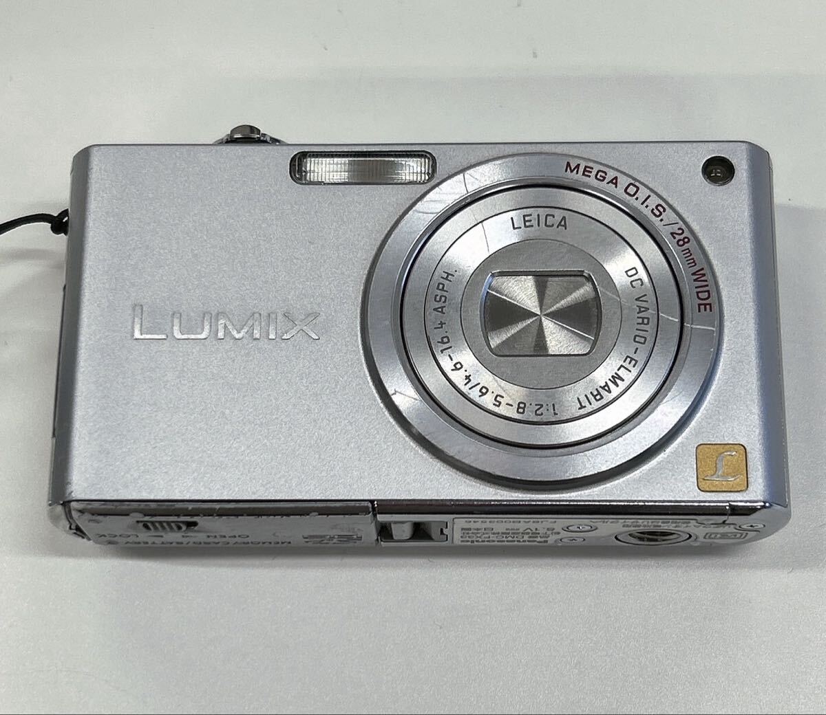 1円　Panasonic LUMIX DMC-FX33 ルミックス　デジカメ　シルバー　動作確認済み　付属バッテリー