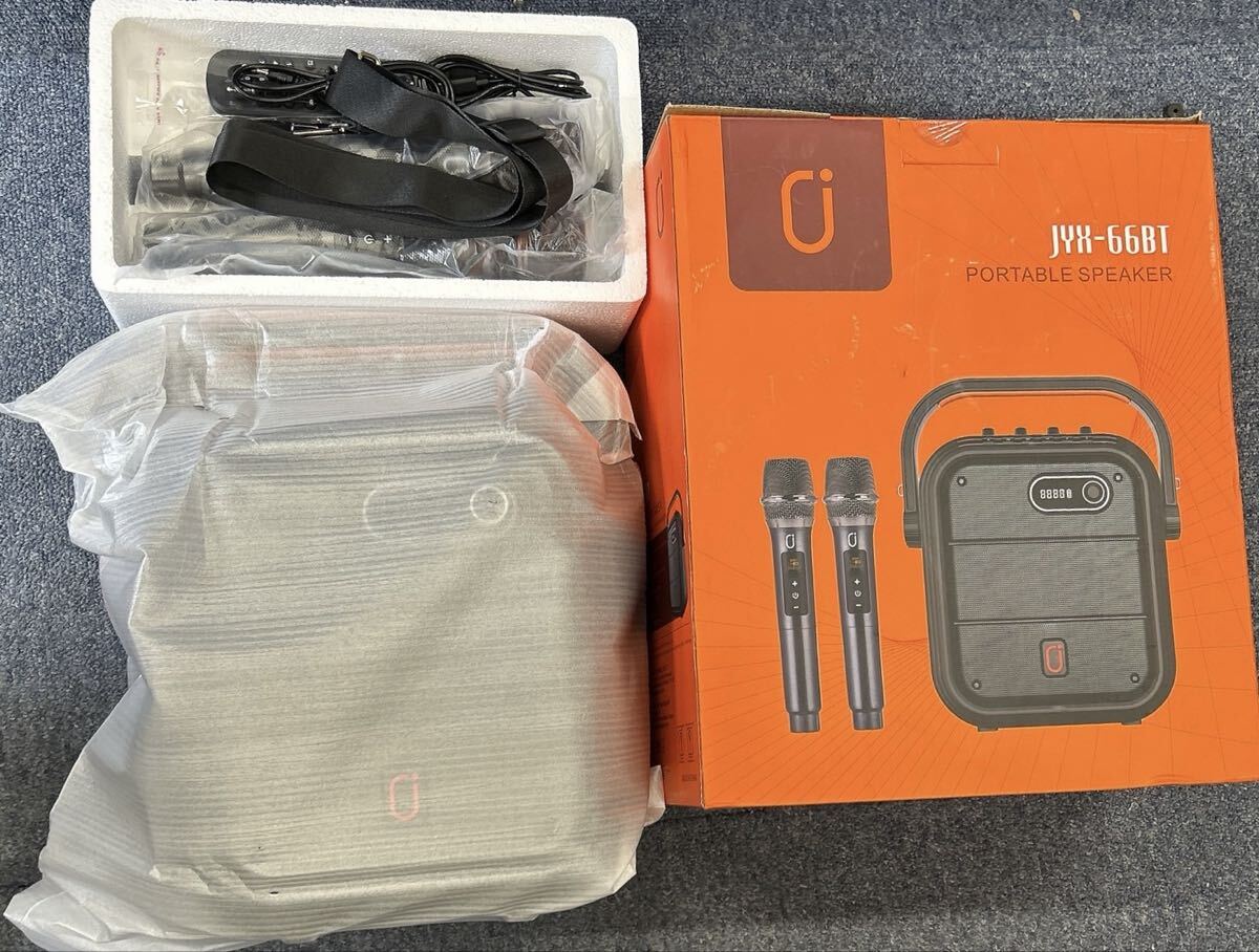 1円　未使用品　JYXワイヤレスマイク　スピーカー　JYX-66BT オーディオ機器　拡声器　付属完備